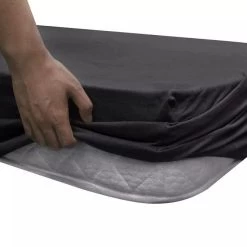 2 Draps-housses Anthracite En Jersey De Coton 90 X190 - 100 X 200 Cm -Magasin De Meubles De Chambre À Coucher 2 draps housses anthracite en jersey de coton 90 x190 100 x 200 cm 8718475923794 585996