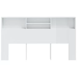 Armoire De Tête De Lit Blanc Brillant 180x19x103,5 Cm -Magasin De Meubles De Chambre À Coucher armoire de tete de lit blanc brillant 180x19x103 5 cm 3666722768030 1421933