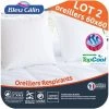 BLEU CALIN Lot De 2 Oreillers Respirant TOPCOOL 60x60cm Blanc -Magasin De Meubles De Chambre À Coucher bleu calin lot de 2 oreillers respirant topcool 60x60cm blanc 3153633412324 513538