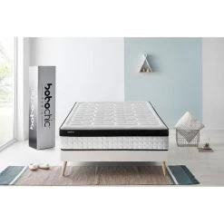 BOBOCHIC Matelas COCOONING 140x190 Cm - 26 Cm - Mémoire De Forme - Ferme - Anti Acariens Et Anti Bactériens -Magasin De Meubles De Chambre À Coucher bobochic matelas cocooning 140x190 cm 26 cm memoire de forme ferme anti acariens et anti bacteriens 8436587165665 535608