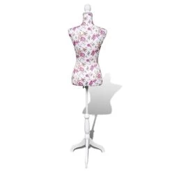 Buste De Couture De Femme En Coton Blanc Motifs à Rosiers -Magasin De Meubles De Chambre À Coucher buste de couture de femme en coton blanc motifs a rosiers 3666722444859 793285