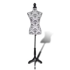 Buste De Présentation Femme Noir Et Blanc