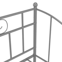 Cadre De Canapé-lit Gris Métal 90x200 Cm 3 -Magasin De Meubles De Chambre À Coucher cadre de canape lit gris metal 90x200 cm 3666722739344 965421
