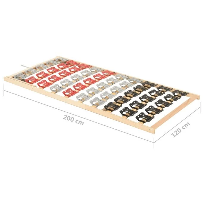 Sommier 12 Lattes Tête De Lit Réglable 120x200 Cm 11 Sommier 12 Lattes Tête De Lit Réglable 120x200 Cm – Image 9