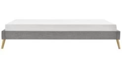 Cadre De Lit 140x190 Cm Avec Sommier Tissu Gris Clair Lony -Magasin De Meubles De Chambre À Coucher cadre de lit 140x190 cm avec sommier tissu gris clair lony 3700538221010 1114208