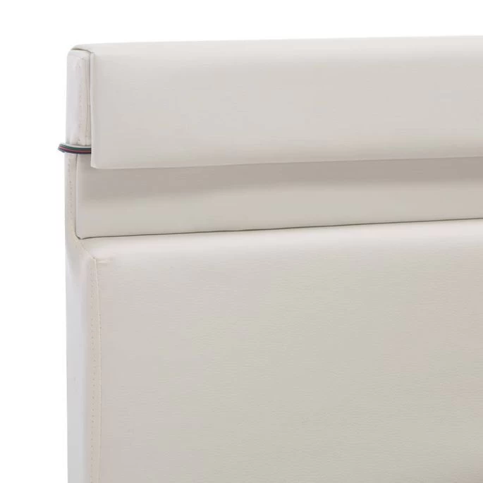 Cadre De Lit à Rangement Avec LED Blanc Similicuir 90x200 Cm 11 Cadre De Lit à Rangement Avec LED Blanc Similicuir 90x200 Cm – Image 9