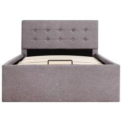 Cadre De Lit à Stockage Hydraulique Taupe Tissu 90x200 Cm 14 Cadre De Lit à Stockage Hydraulique Taupe Tissu 90x200 Cm -Magasin De Meubles De Chambre À Coucher cadre de lit a stockage hydraulique taupe tissu 90x200 cm 3666722495295 633278