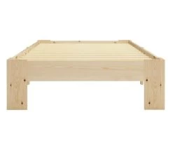 Cadre De Lit Adulte Pin Massif Clair Samba 100x200 Cm -Magasin De Meubles De Chambre À Coucher cadre de lit adulte pin massif clair samba 100x200 cm 3666722557375 386850