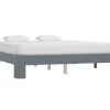 Cadre De Lit Adulte Pin Massif Gris Samba 160x200 Cm
