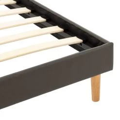 Cadre De Lit Anthracite Similicuir 120 X 200 Cm -Magasin De Meubles De Chambre À Coucher cadre de lit anthracite similicuir 120 x 200 cm 3666722461733 747125