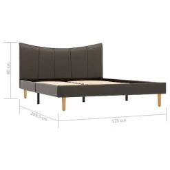 Cadre De Lit Anthracite Similicuir 120 X 200 Cm -Magasin De Meubles De Chambre À Coucher cadre de lit anthracite similicuir 120 x 200 cm 3666722461733 747126