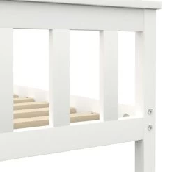 Cadre De Lit Avec 2 Tiroirs Blanc Bois De Pin Massif 90x200 Cm 5 -Magasin De Meubles De Chambre À Coucher cadre de lit avec 2 tiroirs blanc bois de pin massif 90x200 cm 3666722171687 1228033