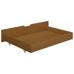 Cadre De Lit Avec 2 Tiroirs Marron Miel Bois De Pin 100x200 Cm 2 -Magasin De Meubles De Chambre À Coucher cadre de lit avec 2 tiroirs marron miel bois de pin 100x200 cm 3666722432771 813848