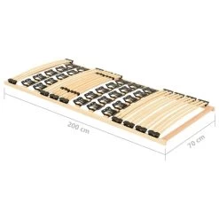 Cadre De Lit Avec 38 Lattes 70x200 Cm -Magasin De Meubles De Chambre À Coucher cadre de lit avec 38 lattes 70x200 cm 3666722238373 1109552