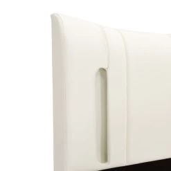 Cadre De Lit Avec LED Blanc Similicuir 90 X 200 Cm 8 -Magasin De Meubles De Chambre À Coucher cadre de lit avec led blanc similicuir 90 x 200 cm 8719883877556 747145