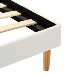 Cadre De Lit Avec LED Blanc Similicuir 90 X 200 Cm 8 -Magasin De Meubles De Chambre À Coucher cadre de lit avec led blanc similicuir 90 x 200 cm 8719883877556 747146