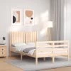 Cadre De Lit Avec Tête De Lit 120x200 Cm Bois Massif -Magasin De Meubles De Chambre À Coucher cadre de lit avec tete de lit 120x200 cm bois massif 8720845999315 1517040