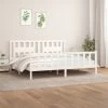 Cadre De Lit Avec Tête De Lit Blanc Bois Pin Massif 180x200 Cm 2 Cadre De Lit Avec Tête De Lit Blanc Bois Pin Massif 180x200 Cm -Magasin De Meubles De Chambre À Coucher cadre de lit avec tete de lit blanc bois pin massif 180x200 cm 3666722940115 1503923