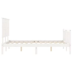 Cadre De Lit Avec Tête De Lit Blanc Super King Bois Massif 20 Cadre De Lit Avec Tête De Lit Blanc Super King Bois Massif -Magasin De Meubles De Chambre À Coucher cadre de lit avec tete de lit blanc super king bois massif 3666722941273 1513947