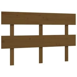 Cadre De Lit Avec Tête De Lit Marron Miel Bois Massif -Magasin De Meubles De Chambre À Coucher cadre de lit avec tete de lit marron miel bois massif 3666722938723 1501980