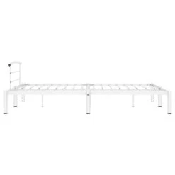 Cadre De Lit Blanc Métal 120 X 200 Cm 8 -Magasin De Meubles De Chambre À Coucher cadre de lit blanc metal 120 x 200 cm 8719883989266 628882