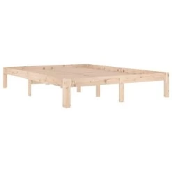 Cadre De Lit Bois De Pin Massif 140x190 Cm 6