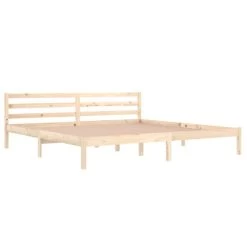 Cadre De Lit Bois De Pin Massif 200x200 Cm 6 -Magasin De Meubles De Chambre À Coucher cadre de lit bois de pin massif 200x200 cm 3666722122542 1354617