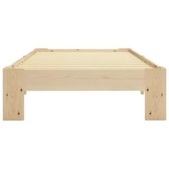 Cadre De Lit Bois De Pin Massif 90 X 200 Cm 2 -Magasin De Meubles De Chambre À Coucher cadre de lit bois de pin massif 90 x 200 cm 3666722500845 625618