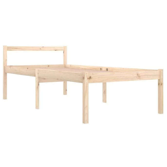 Cadre De Lit Bois De Pin Massif 90x190 Cm Simple 4 5 Cadre De Lit Bois De Pin Massif 90x190 Cm Simple 4 – Image 3