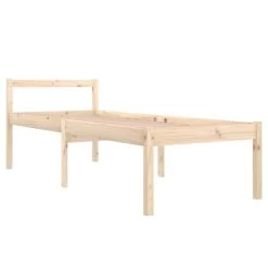 Cadre De Lit Bois Massif 75x190 Cm Petit Simple 12 Cadre De Lit Bois Massif 75x190 Cm Petit Simple -Magasin De Meubles De Chambre À Coucher cadre de lit bois massif 75x190 cm petit simple 3666722127424 1339376