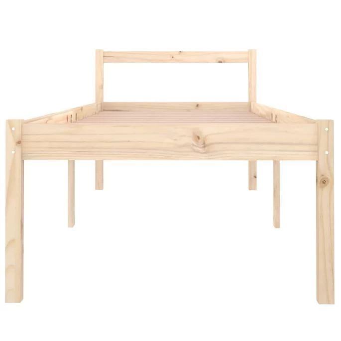 Cadre De Lit Bois Massif 75x190 Cm Petit Simple 6 Cadre De Lit Bois Massif 75x190 Cm Petit Simple – Image 4
