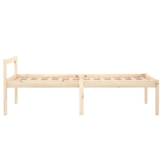 Cadre De Lit Bois Massif 75x190 Cm Petit Simple 7 Cadre De Lit Bois Massif 75x190 Cm Petit Simple – Image 5