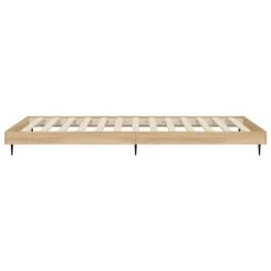 Cadre De Lit Chêne Sonoma 90x190 Cm Bois D'ingénierie -Magasin De Meubles De Chambre À Coucher cadre de lit chene sonoma 90x190 cm bois d ingenierie 8720845797898 1516289