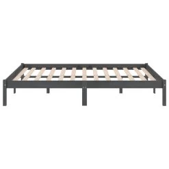 Cadre De Lit Gris Bois De Pin Massif 140x190 Cm Natura -Magasin De Meubles De Chambre À Coucher cadre de lit gris bois de pin massif 140x190 cm natura 3666722139526 1314319