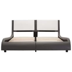 Cadre De Lit Gris Et Blanc Similicuir 120 X 200 Cm 11 Cadre De Lit Gris Et Blanc Similicuir 120 X 200 Cm -Magasin De Meubles De Chambre À Coucher cadre de lit gris et blanc similicuir 120 x 200 cm 8719883604046 619943