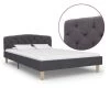 Cadre De Lit Gris Foncé Tissu 120 X 200 Cm 9 -Magasin De Meubles De Chambre À Coucher cadre de lit gris fonce tissu 120 x 200 cm 8719883698571 630389
