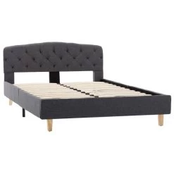Cadre De Lit Gris Foncé Tissu 120 X 200 Cm 9 12 Cadre De Lit Gris Foncé Tissu 120 X 200 Cm 9 -Magasin De Meubles De Chambre À Coucher cadre de lit gris fonce tissu 120 x 200 cm 8719883698571 630391