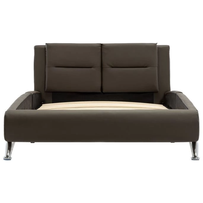 Cadre De Lit Gris Similicuir 90 X 200 Cm 6 5 Cadre De Lit Gris Similicuir 90 X 200 Cm 6 – Image 3