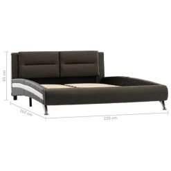 Cadre De Lit Gris Similicuir 90 X 200 Cm 6 15 Cadre De Lit Gris Similicuir 90 X 200 Cm 6 -Magasin De Meubles De Chambre À Coucher cadre de lit gris similicuir 90 x 200 cm 3666722492645 642145