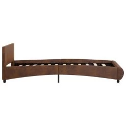 Cadre De Lit Marron Similicuir 90 X 200 Cm -Magasin De Meubles De Chambre À Coucher cadre de lit marron similicuir 90 x 200 cm 8719883747446 632208