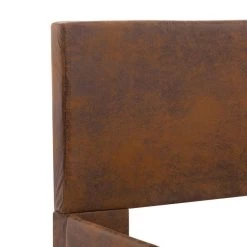 Cadre De Lit Marron Similicuir 90 X 200 Cm -Magasin De Meubles De Chambre À Coucher cadre de lit marron similicuir 90 x 200 cm 8719883747446 632210