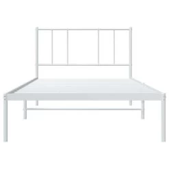 Cadre De Lit Métal Avec Tête De Lit Blanc 90x200 Cm 17 Cadre De Lit Métal Avec Tête De Lit Blanc 90x200 Cm -Magasin De Meubles De Chambre À Coucher cadre de lit metal avec tete de lit blanc 90x200 cm 3666722938631 1502099