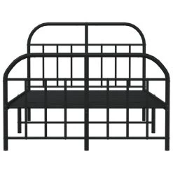 Cadre De Lit Métal Avec Tête De Lit/pied De Lit Noir 120x200 Cm -Magasin De Meubles De Chambre À Coucher cadre de lit metal avec tete de lit pied de lit noir 120x200 cm 3666722940412 1513035