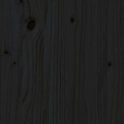 Cadre De Lit Noir Bois De Pin Massif 100x200 Cm 5 -Magasin De Meubles De Chambre À Coucher cadre de lit noir bois de pin massif 100x200 cm 3666722116206 1373269