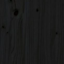 Cadre De Lit Noir Bois Massif 135x190 Cm Double -Magasin De Meubles De Chambre À Coucher cadre de lit noir bois massif 135x190 cm double 3666722941013 1507766