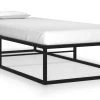 Cadre De Lit Noir Métal 90x200 Cm 10 -Magasin De Meubles De Chambre À Coucher cadre de lit noir metal 90x200 cm 3666722159708 1461478