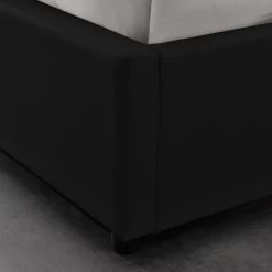 Cadre De Lit Similicuir Noir Avec Rangement Studi 180 7 Cadre De Lit Similicuir Noir Avec Rangement Studi 180 -Magasin De Meubles De Chambre À Coucher cadre de lit similicuir noir avec rangement studi 180 3666722586573 206890