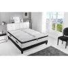 CONFORT DESIGN Ensemble Matelas 140x190cm + Sommier - Ressorts Et Mémoire De Forme - 7 Zones - Tres Ferme - Hotel Palace -Magasin De Meubles De Chambre À Coucher confort design ensemble matelas 140x190cm sommier ressorts et memoire de forme 7 zones tres ferme hotel palace 3332990138232 536075