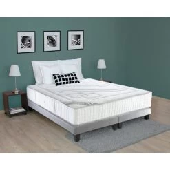 CONFORT DESIGN Ensemble Royal Memo Matelas + Sommiers - Mémoire De Forme - 28 Cm - Équilibré