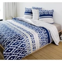 DANIEL HECHTER Parure De Couette Réversible KASBAH 100% Satin De Coton 220x240cm -Magasin De Meubles De Chambre À Coucher daniel hechter parure de couette reversible kasbah 100 satin de coton 220x240cm 5412416243387 599987